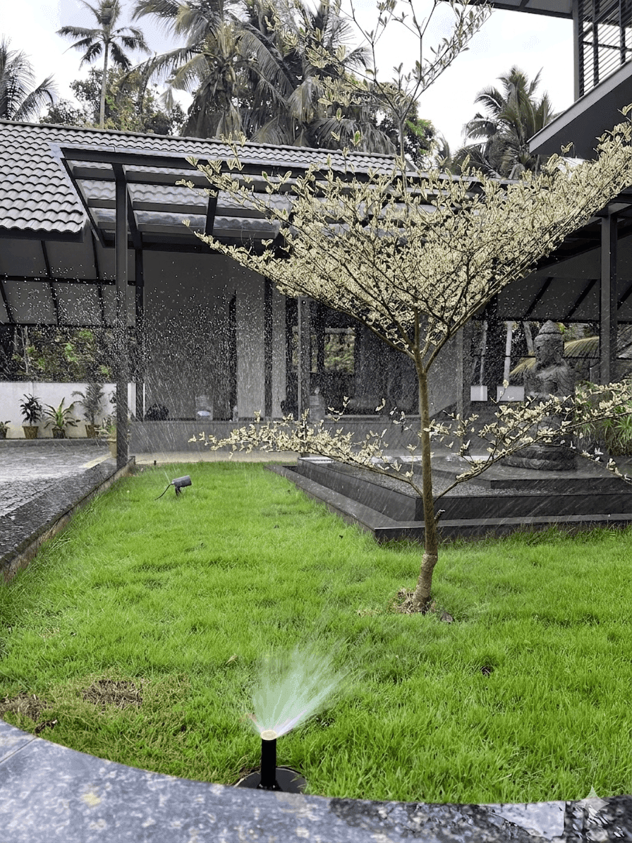 Landscape irrigation automation in operation